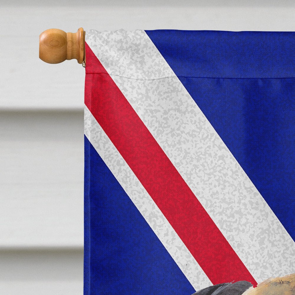 Mastiff with English Union Jack British Flag House Flag 28x40 Porch Sleeve Pole Decorative Outside Yard Banner Artwork Wall Hanging, Polyester