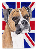 Boxer with English Union Jack British Flag Garden Flag Mailbox Decorative Yard Banner Outside Patio Artwork for Flower Beds, Garden Size, Multicolor
