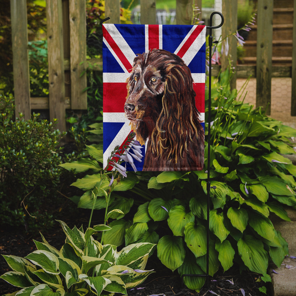 Boykin Spaniel with English Union Jack British Flag Garden Flag Mailbox Decorative Yard Banner Outside Patio Artwork for Flower Beds, Garden Size, Multicolor