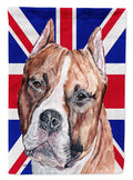 Staffordshire Bull Terrier Staffie with English Union Jack British Flag Garden Flag Mailbox Decorative Yard Banner Outside Patio Artwork for Flower Beds, Garden Size, Multicolor