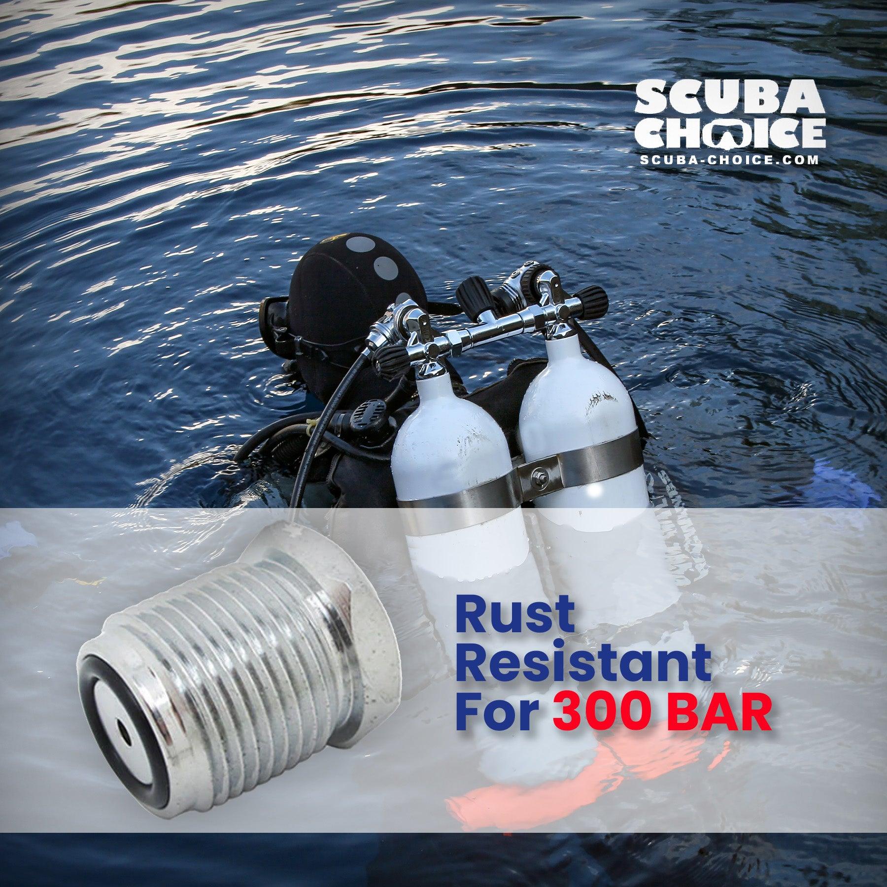 Scuba Diving Dive Female 1/4 NPT to Male Din Adapter Thread 300 BAR