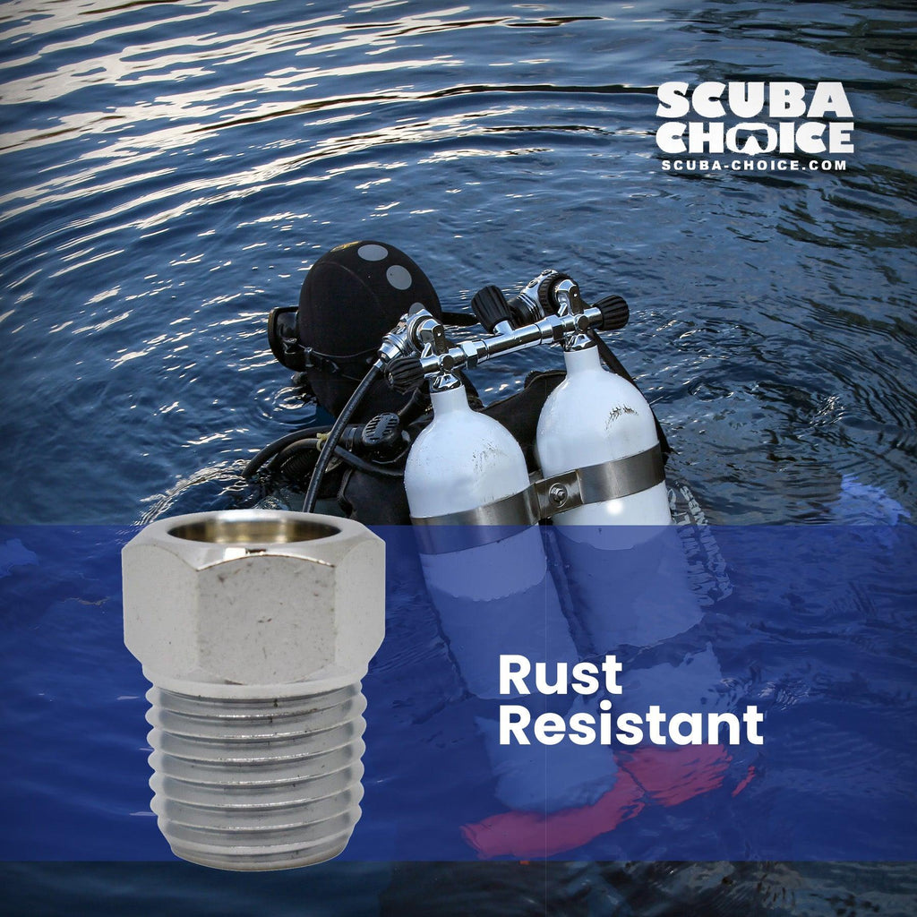 Scuba Choice Scuba Diving Female 3/8-24 TO Male 1/4"NPT Adaptor