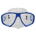 Palantic M36 Translucent Blue/Clear Silicone RX Farsighted Full Lenses Dive/Snorkeling Mask
