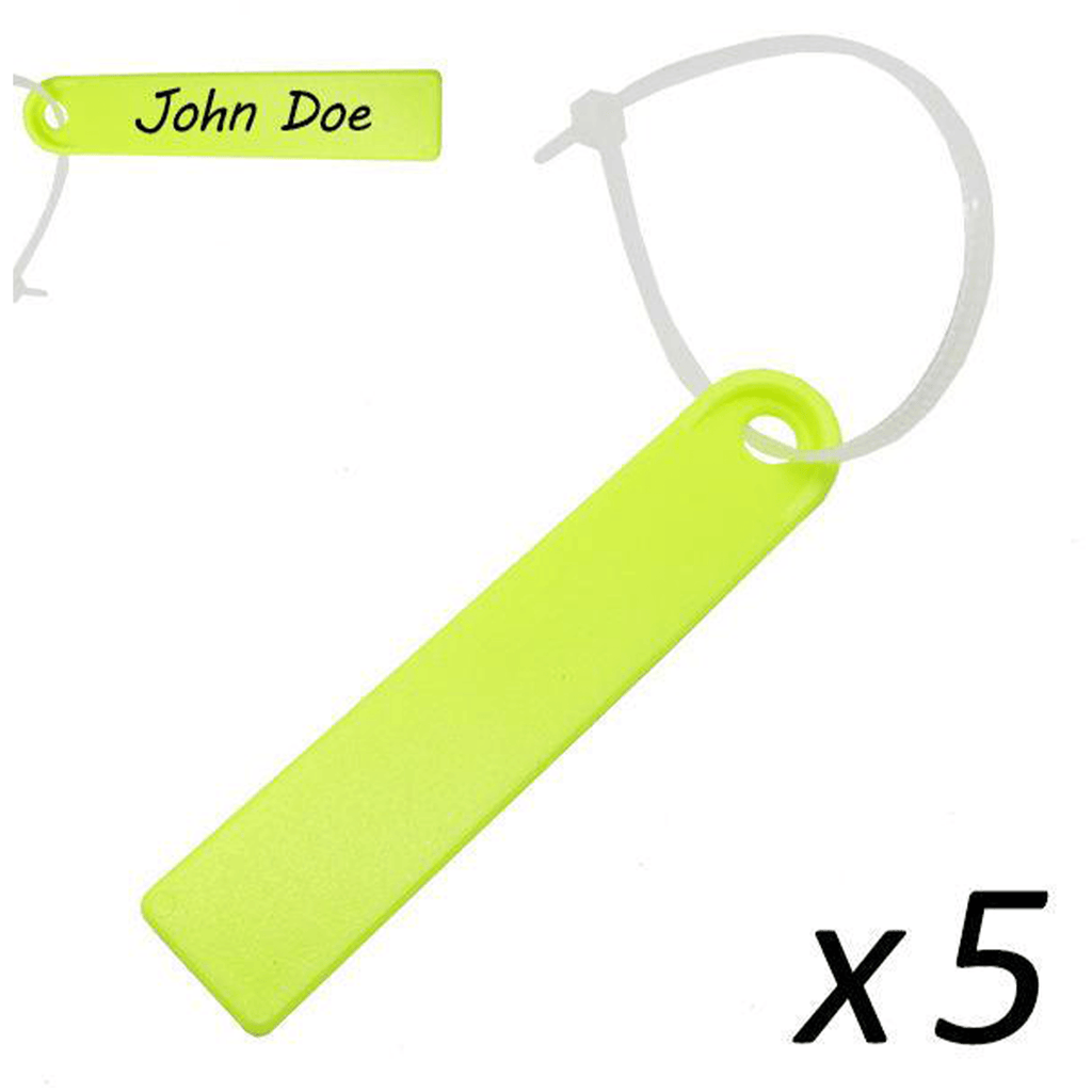 Scuba Diving Surfing Swimming Plastic Waterproof Name Tag 5pc