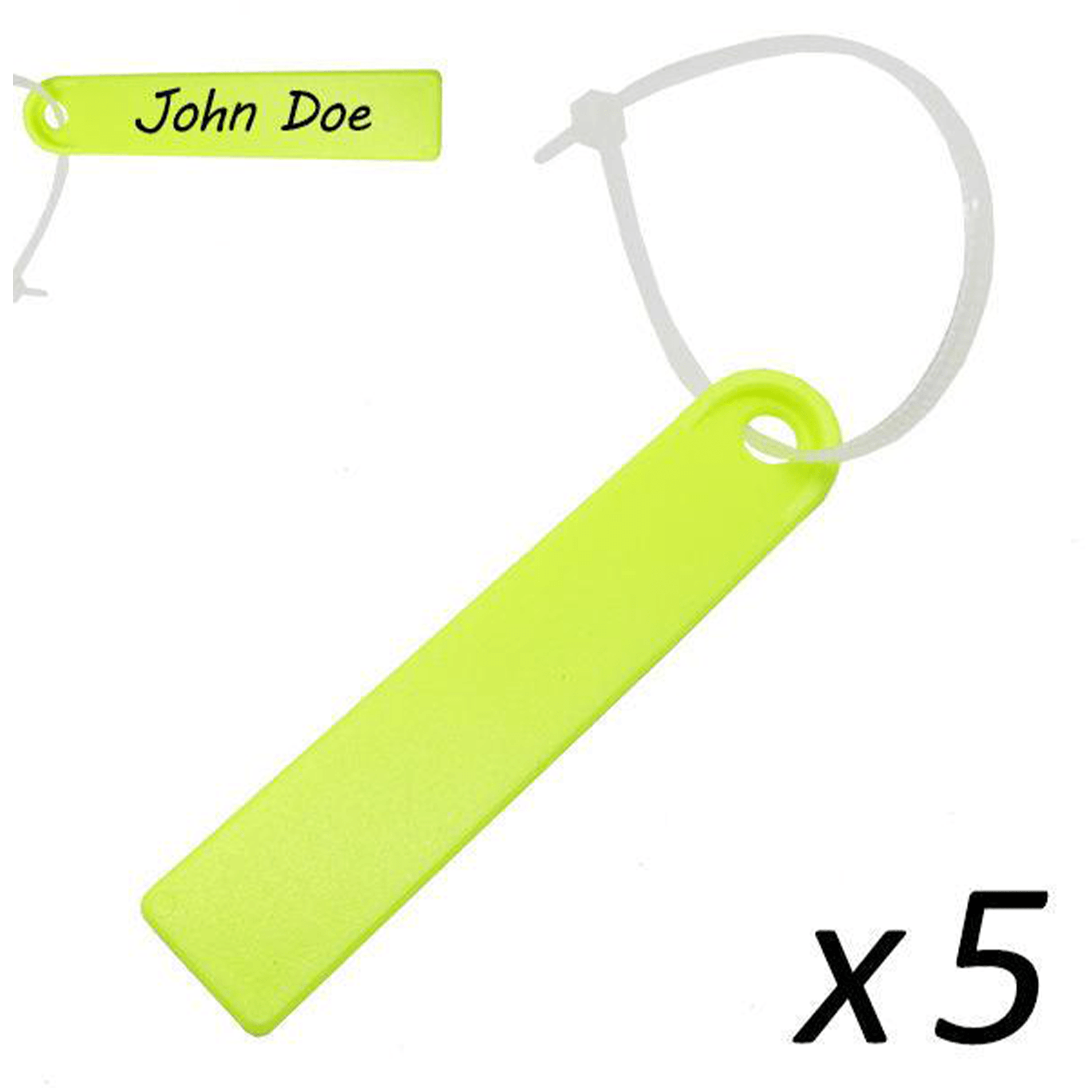Scuba Diving Surfing Swimming Plastic Waterproof Name Tag 5pc