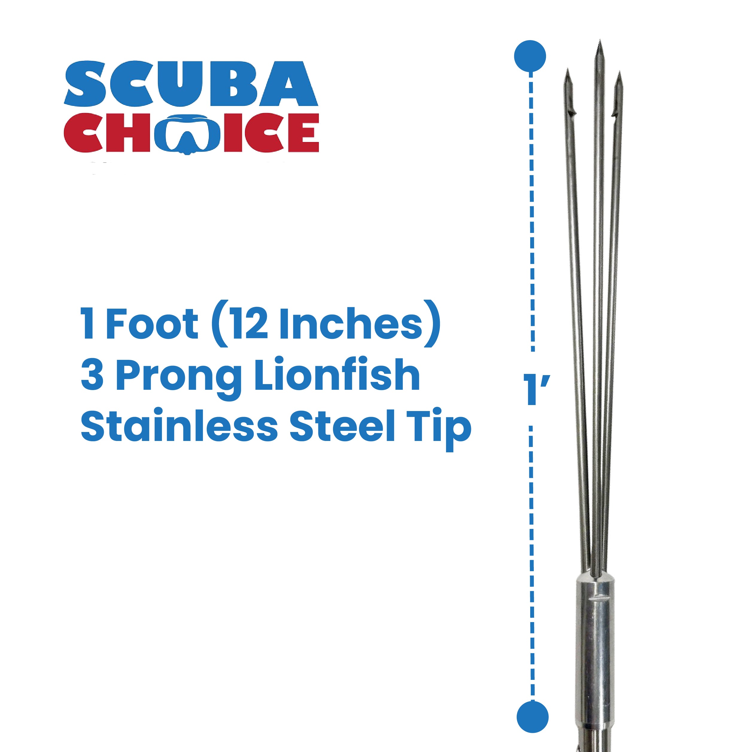 Palantic Carbon Fiber Pole Spear - 5 ft (60") with 3-Prong Barbed Tip