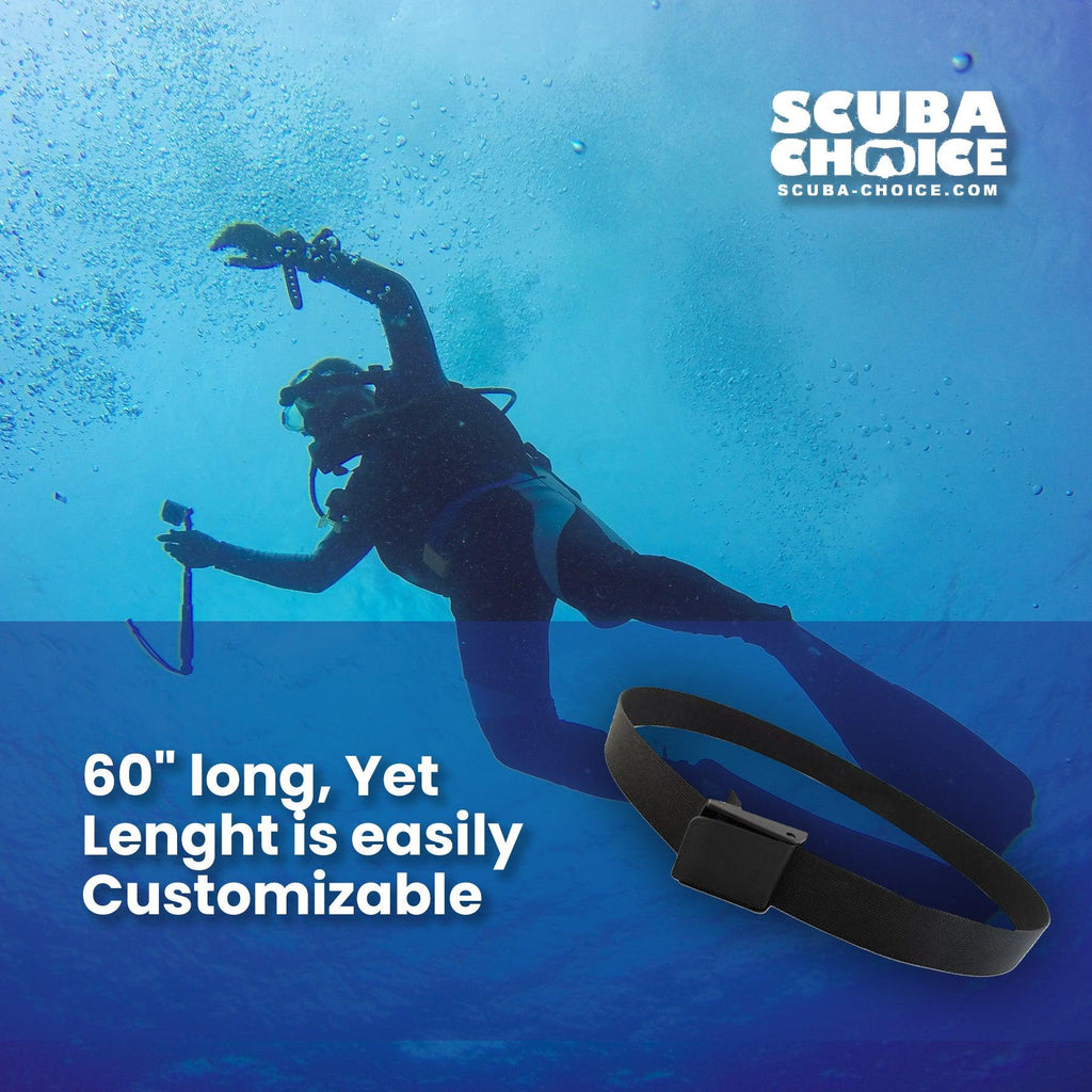 Scuba Diving 60" Long 2" Webbing Weight Belt with Plastic Buckle