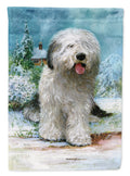 Old English Sheepdog by Don Squires Garden Flag Mailbox Decorative Yard Banner Outside Patio Artwork for Flower Beds, Garden Size, Multicolor
