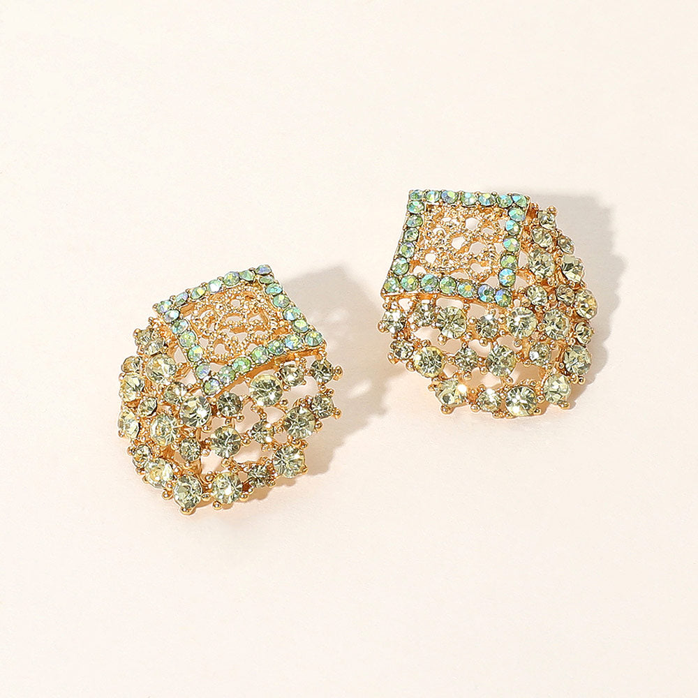 Crystal Embellished Stud Earrings