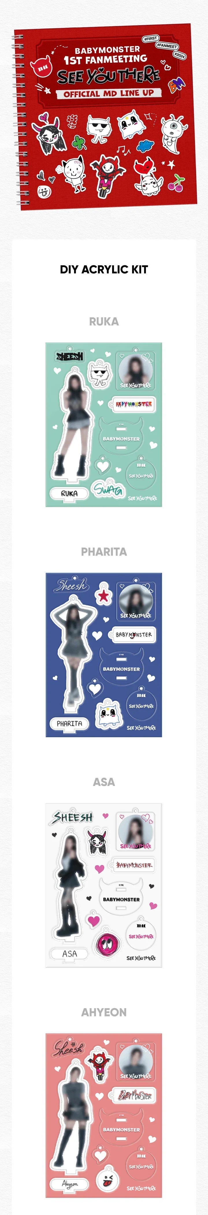 BabyMonster - See You There Official MD Diy Acrylic Kit