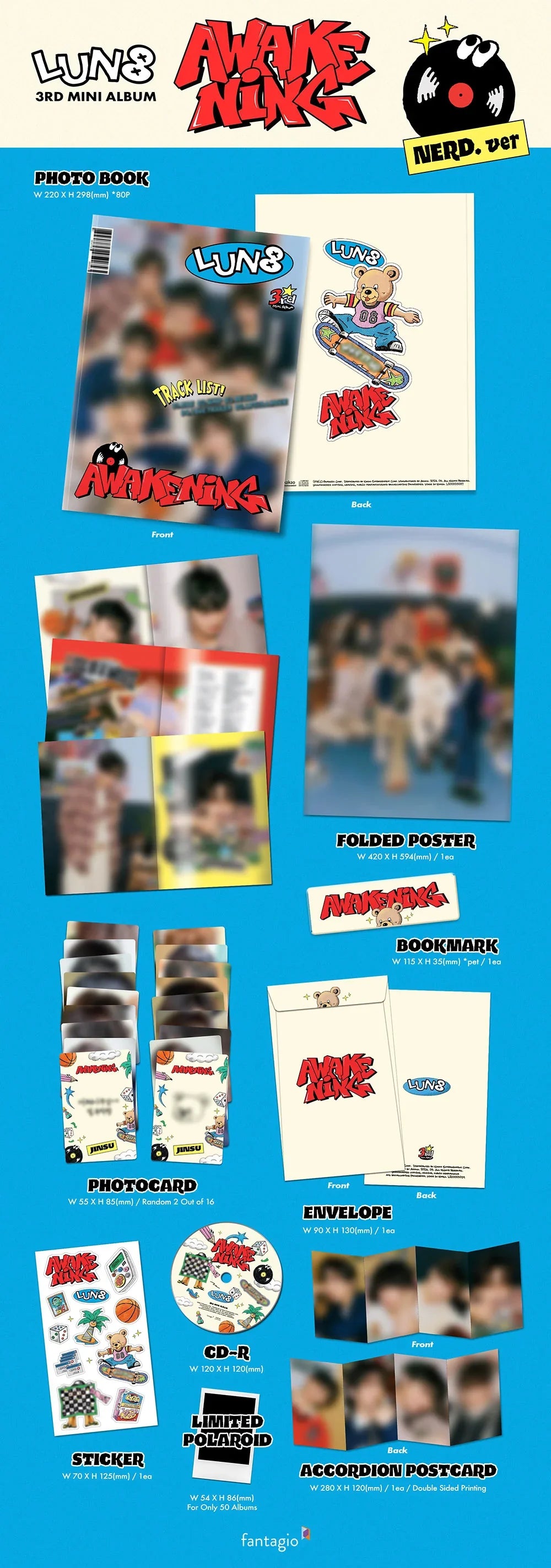 Lun8 3rd Mini Album - Awakening Photobook (Set)