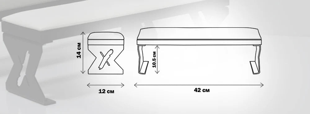 Shemax Hand Rest Comfort - Grаy on black legs
