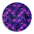 Purple Pink Mermaid Scales Glass Wall Art