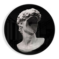 Spiral Face Statue Glass Wall Art