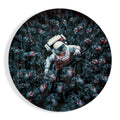 Skeleton Horde Spaceman Escape Glass Wall Art
