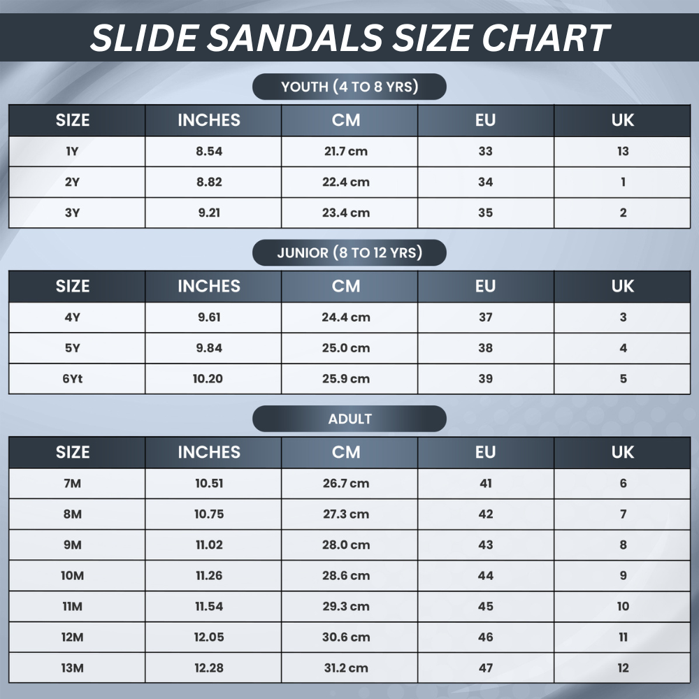 Youth Soccer Slide Sandals - White