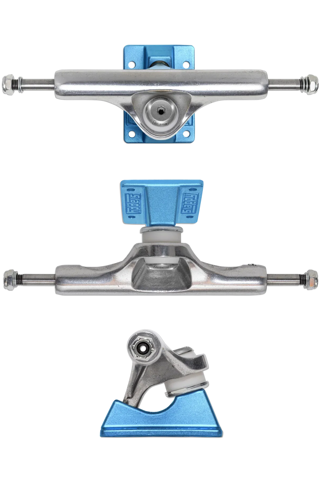 SLAPPY ST1 Inverted Hollow Lights/Ultra Low (Light Blue) Skateboard Trucks