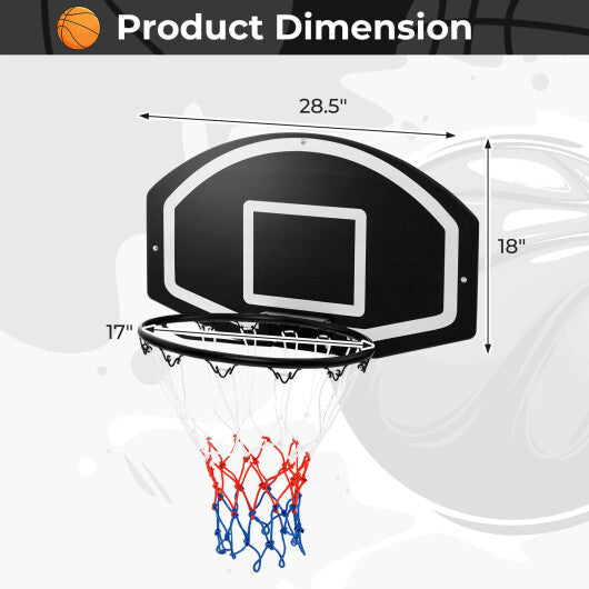 Wall Mounted Basketball Set for Kids Teens Adults