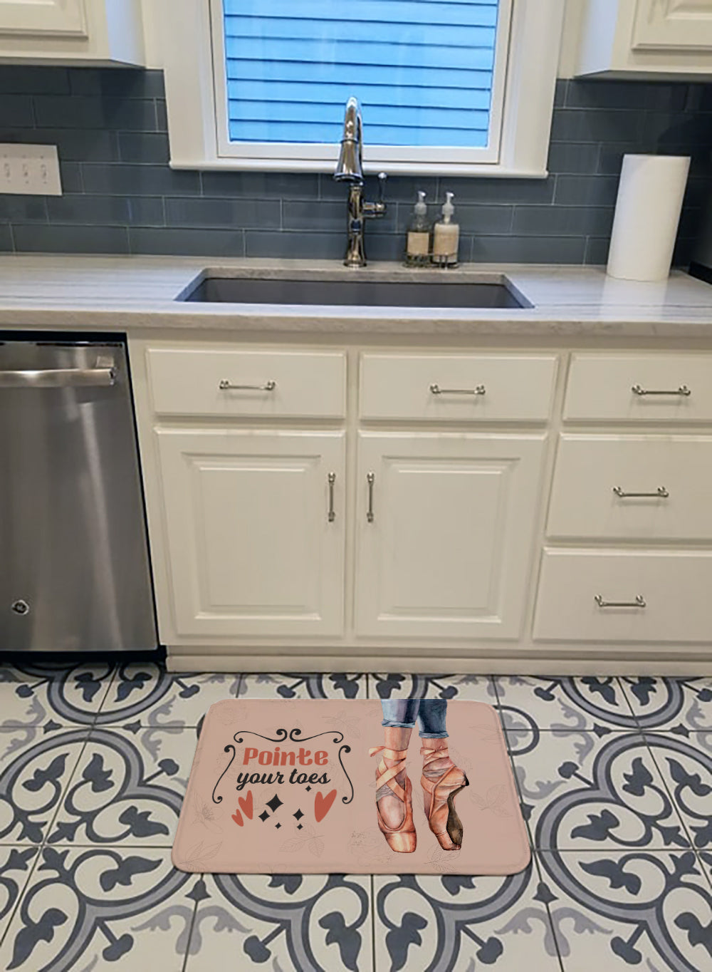 Memory Foam Kitchen Mat Machine Washable Anti-Fatigue Cushion Comfort Bath or Kitchen Rug