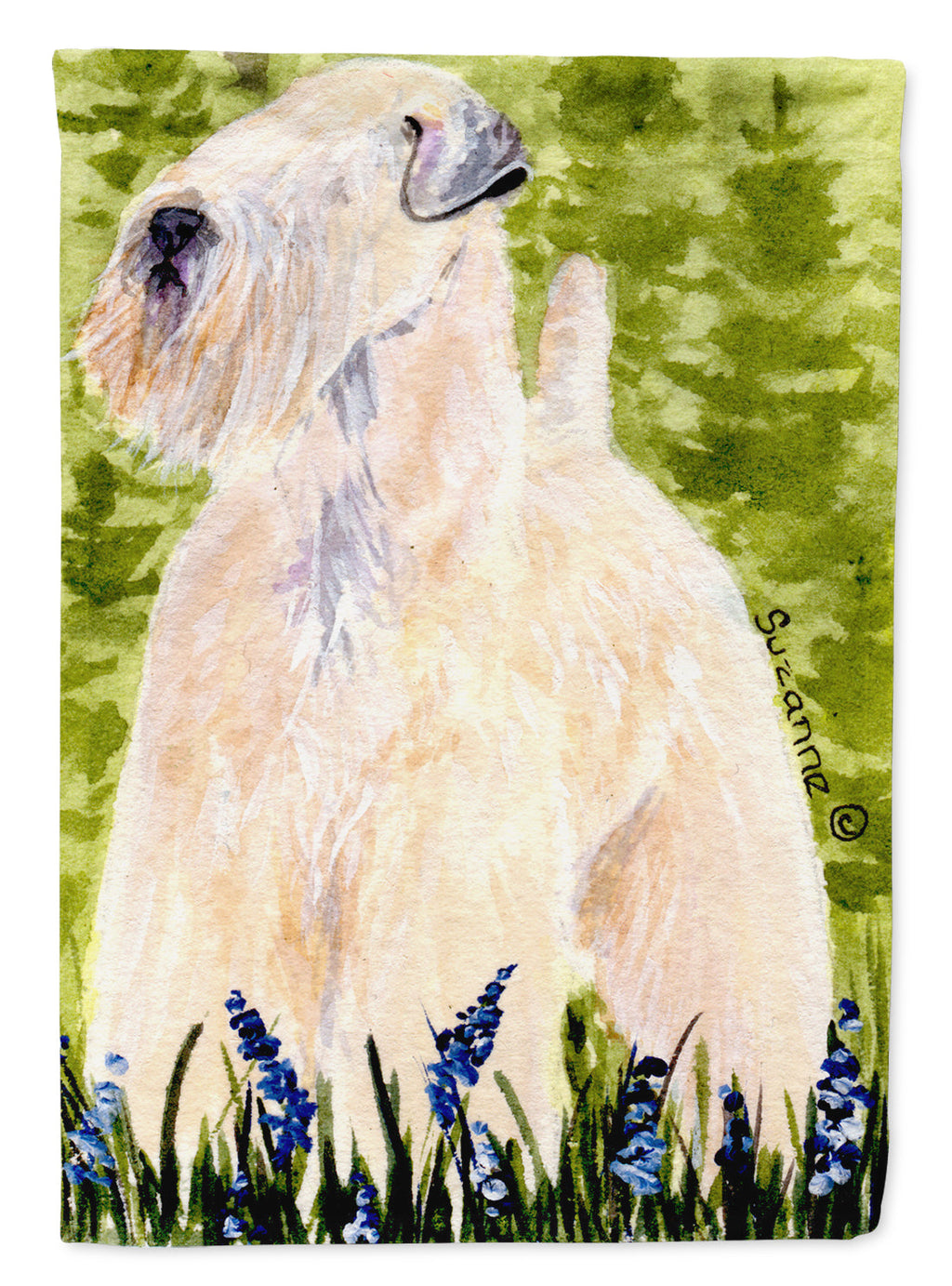 Wheaten Terrier Soft Coated Garden Flag Mailbox Decorative Yard Banner Outside Patio Artwork for Flower Beds, Garden Size, Multicolor