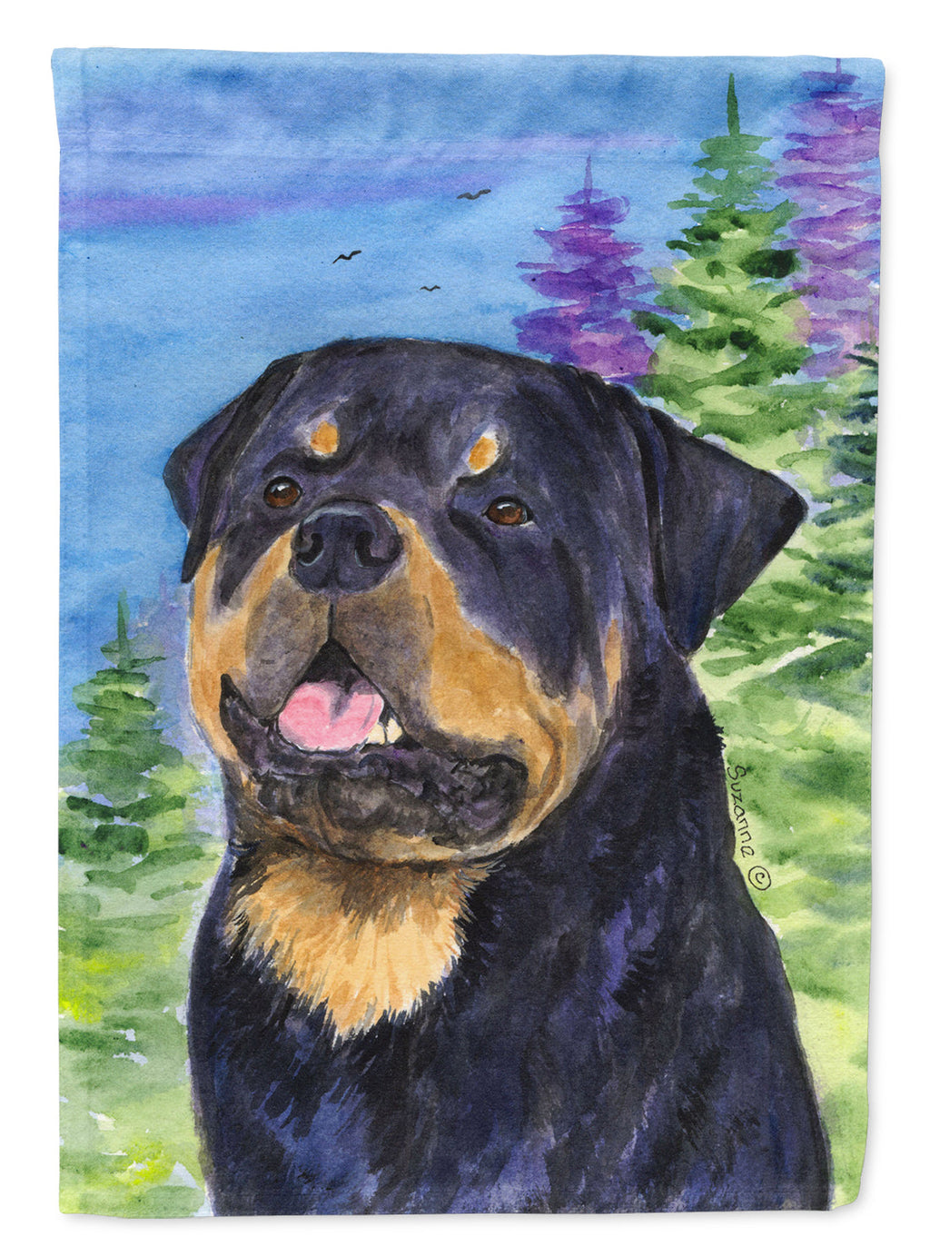 Rottweiler Garden Flag Mailbox Decorative Yard Banner Outside Patio Artwork for Flower Beds, Garden Size, Multicolor