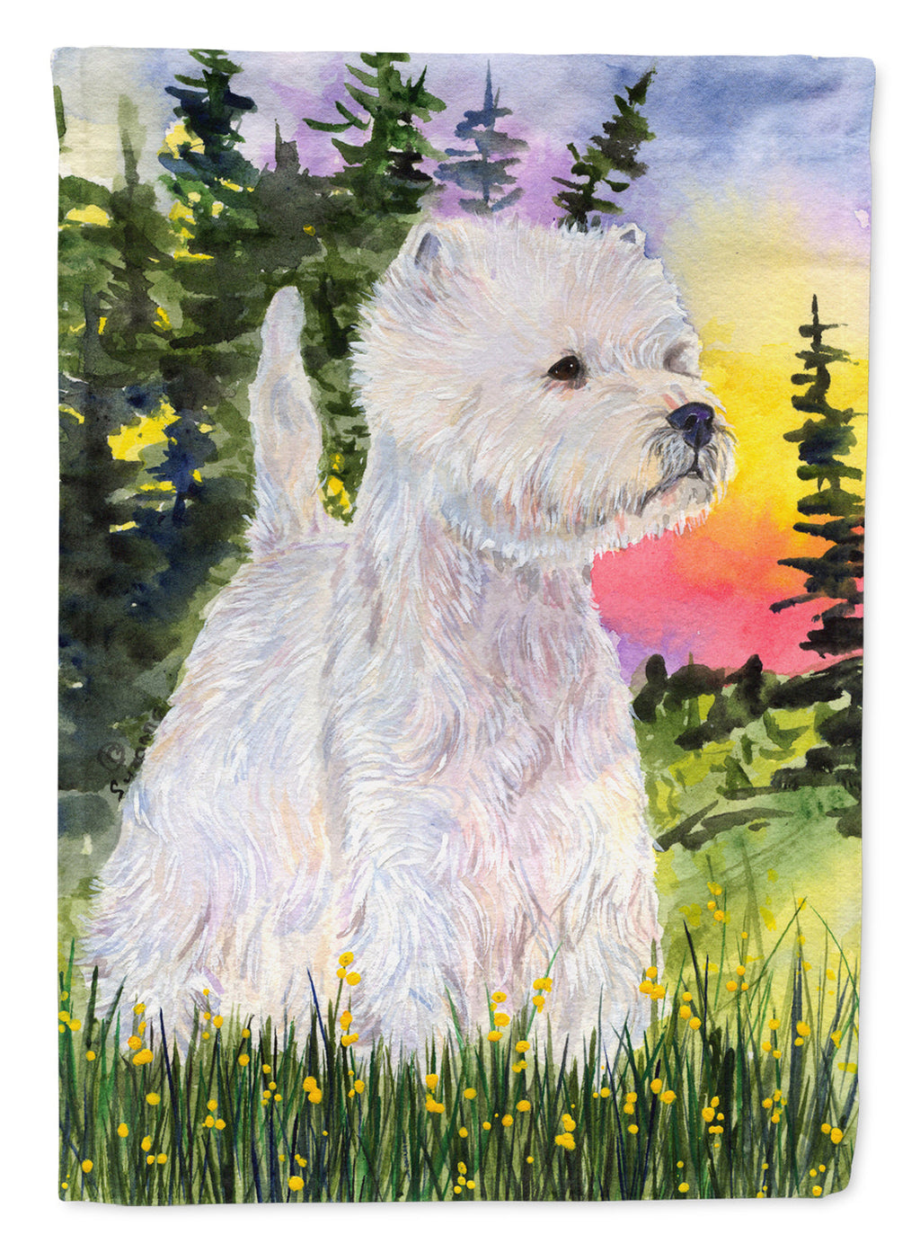 Westie Garden Flag Mailbox Decorative Yard Banner Outside Patio Artwork for Flower Beds, Garden Size, Multicolor