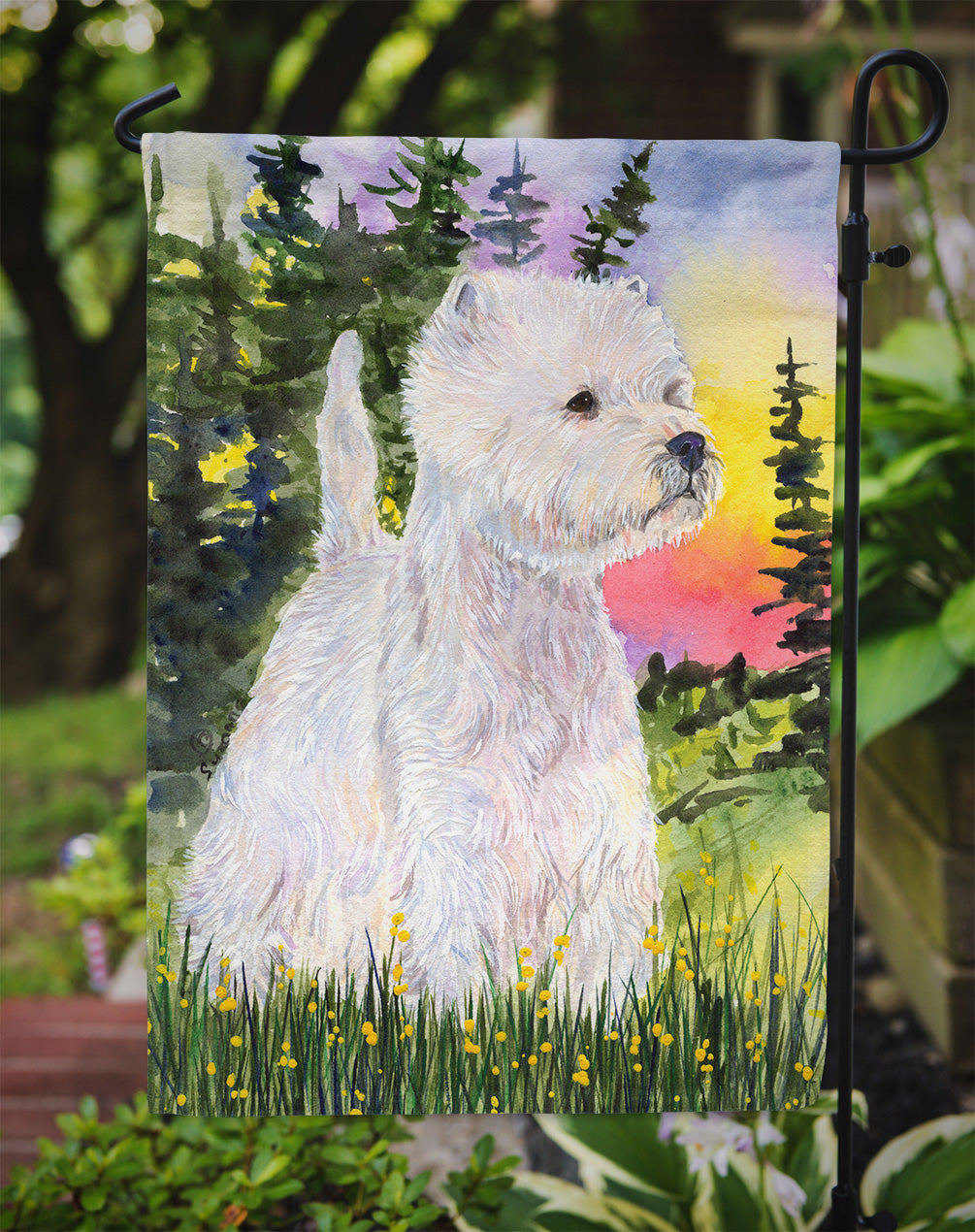 Westie Garden Flag Mailbox Decorative Yard Banner Outside Patio Artwork for Flower Beds, Garden Size, Multicolor