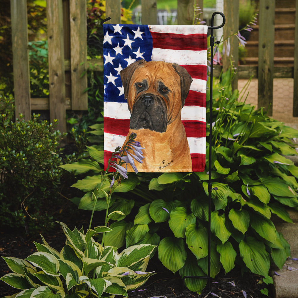 USA American Flag with Bullmastiff Garden Flag Mailbox Decorative Yard Banner Outside Patio Artwork for Flower Beds, Garden Size, Multicolor