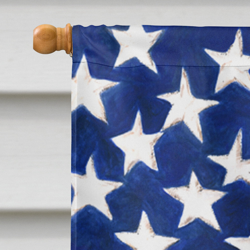 USA American Flag with Schnauzer House Flag 28x40 Porch Sleeve Pole Decorative Outside Yard Banner Artwork Wall Hanging, Polyester
