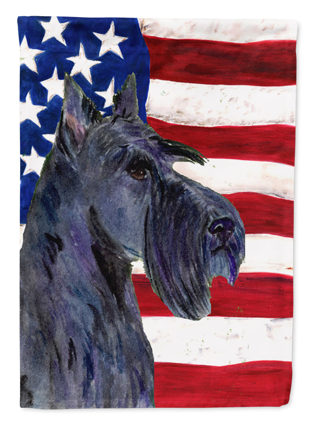 USA American Flag with Scottish Terrier Garden Flag Mailbox Decorative Yard Banner Outside Patio Artwork for Flower Beds, Garden Size, Multicolor