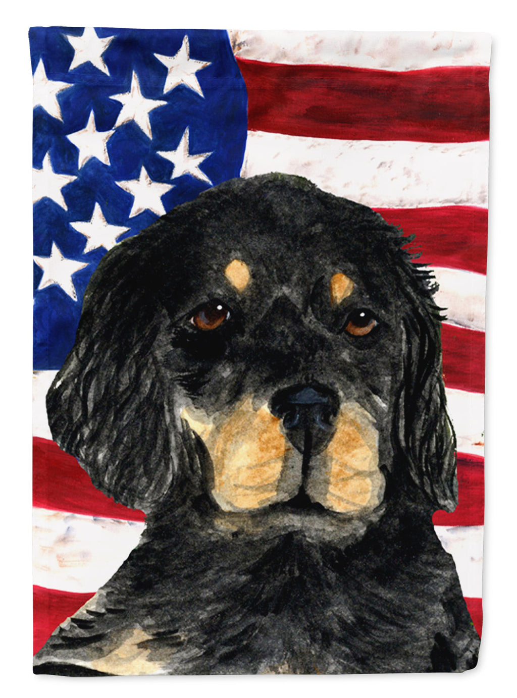 USA American Flag with Gordon Setter Garden Flag Mailbox Decorative Yard Banner Outside Patio Artwork for Flower Beds, Garden Size, Multicolor