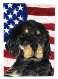 USA American Flag with Gordon Setter Garden Flag Mailbox Decorative Yard Banner Outside Patio Artwork for Flower Beds, Garden Size, Multicolor