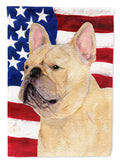 USA American Flag with French Bulldog Garden Flag Mailbox Decorative Yard Banner Outside Patio Artwork for Flower Beds, Garden Size, Multicolor
