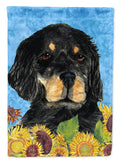 Gordon Setter in Summer Flowers Garden Flag Mailbox Decorative Yard Banner Outside Patio Artwork for Flower Beds, Garden Size, Multicolor