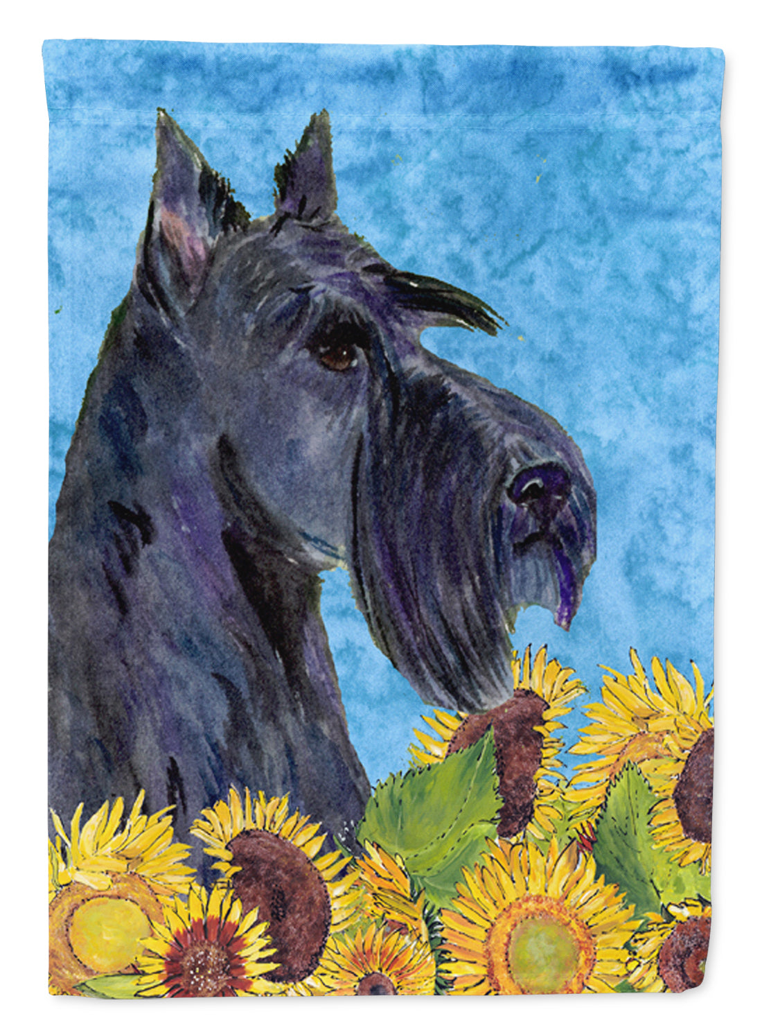 Scottish Terrier in Summer Flowers Garden Flag Mailbox Decorative Yard Banner Outside Patio Artwork for Flower Beds, Garden Size, Multicolor
