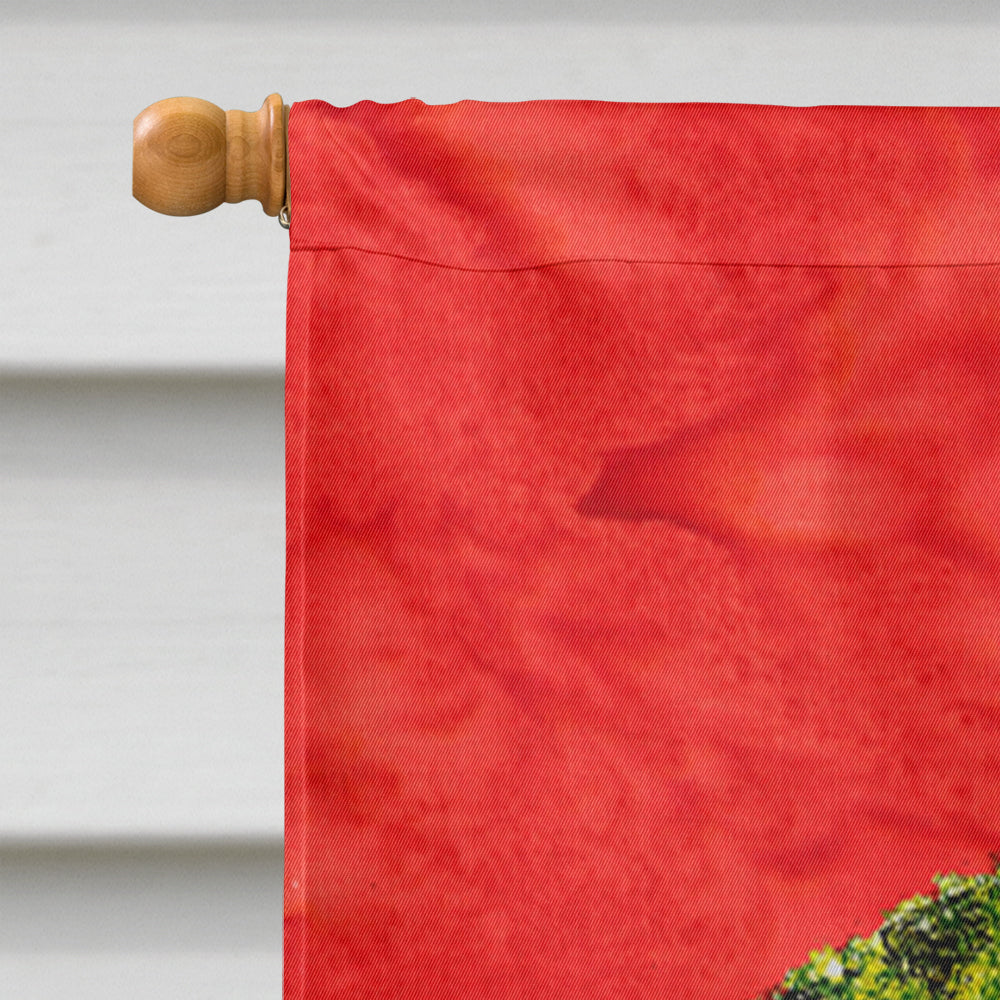 Brussels Griffon Cristmas Wreath House Flag 28x40 Porch Sleeve Pole Decorative Outside Yard Banner Artwork Wall Hanging, Polyester