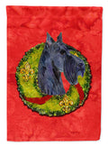 Scottish Terrier Cristmas Wreath Garden Flag Mailbox Decorative Yard Banner Outside Patio Artwork for Flower Beds, Garden Size, Multicolor