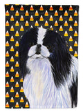 Japanese Chin Candy Corn Halloween Portrait Garden Flag Mailbox Decorative Yard Banner Outside Patio Artwork for Flower Beds, Garden Size, Multicolor