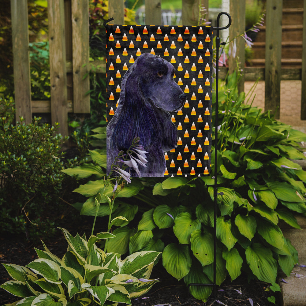 Cocker Spaniel Candy Corn Halloween Portrait Garden Flag Mailbox Decorative Yard Banner Outside Patio Artwork for Flower Beds, Garden Size, Multicolor