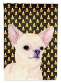 Chihuahua Candy Corn Halloween Portrait Garden Flag Mailbox Decorative Yard Banner Outside Patio Artwork for Flower Beds, Garden Size, Multicolor