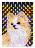 Chihuahua Candy Corn Halloween Portrait Garden Flag Mailbox Decorative Yard Banner Outside Patio Artwork for Flower Beds, Garden Size, Multicolor