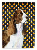 Springer Spaniel Candy Corn Halloween Portrait Garden Flag Mailbox Decorative Yard Banner Outside Patio Artwork for Flower Beds, Garden Size, Multicolor