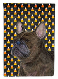 French Bulldog Candy Corn Halloween Portrait Garden Flag Mailbox Decorative Yard Banner Outside Patio Artwork for Flower Beds, Garden Size, Multicolor
