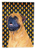 Mastiff Candy Corn Halloween Portrait Garden Flag Mailbox Decorative Yard Banner Outside Patio Artwork for Flower Beds, Garden Size, Multicolor