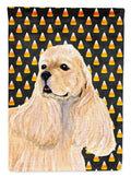 Cocker Spaniel Candy Corn Halloween Portrait Garden Flag Mailbox Decorative Yard Banner Outside Patio Artwork for Flower Beds, Garden Size, Multicolor