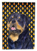 Rottweiler Candy Corn Halloween Portrait Garden Flag Mailbox Decorative Yard Banner Outside Patio Artwork for Flower Beds, Garden Size, Multicolor
