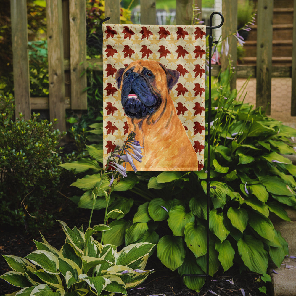 Mastiff Fall Leaves Portrait Garden Flag Mailbox Decorative Yard Banner Outside Patio Artwork for Flower Beds, Garden Size, Multicolor