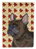 French Bulldog Fall Leaves Portrait Garden Flag Mailbox Decorative Yard Banner Outside Patio Artwork for Flower Beds, Garden Size, Multicolor