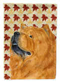 Chow Chow Fall Leaves Portrait Garden Flag Mailbox Decorative Yard Banner Outside Patio Artwork for Flower Beds, Garden Size, Multicolor