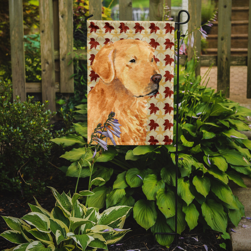 Golden Retriever Fall Leaves Portrait Garden Flag Mailbox Decorative Yard Banner Outside Patio Artwork for Flower Beds, Garden Size, Multicolor